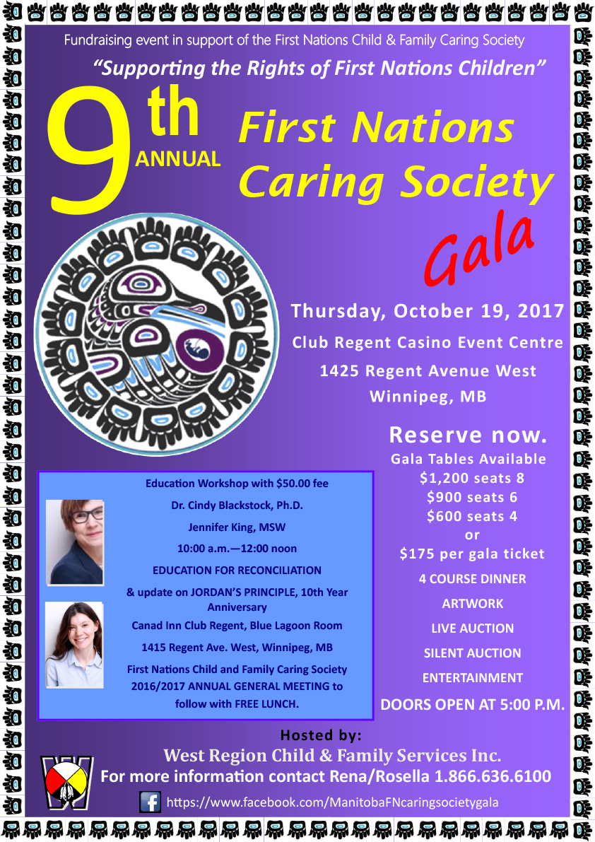 First Nations Caring Society Gala Poster